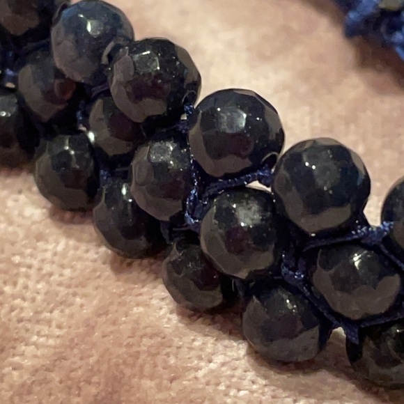 GENUINE Chalcedony Briolette Beaded Bracelet NWOTS - Picture 2 of 13